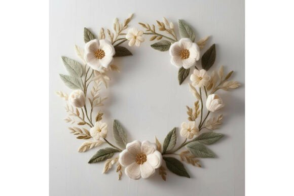 Background Floral Embroidery Wreath Review for Real Projects