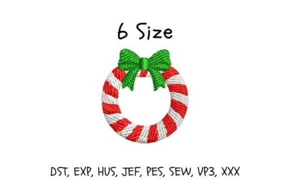 Candy Cane Wreath Embroidery Design Review for Sellers