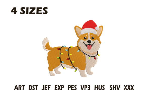 Christmas Corgi Embroidery Design Review for Craft Fair Products