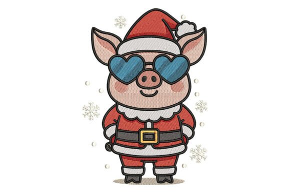 Cute Santa Pig Embroidery Review for Business Use