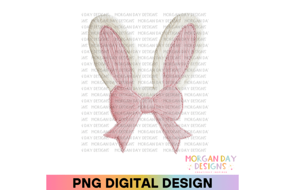 Faux Embroidery Easter Bunny Ears PNG Review: A Playful Springtime Design