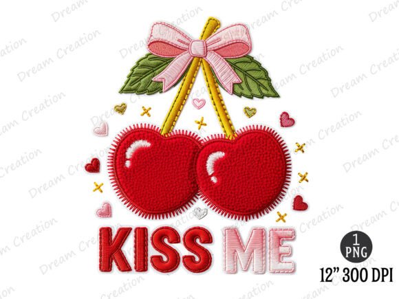 Kiss Me Cherry Embroidery PNG Review for Craft Fair Success