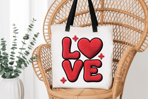 Latch Hook Yarn Faux Embroidery Love PNG Review for Apparel Projects