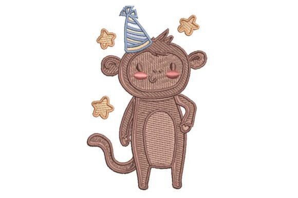 Party Monkey Embroidery: A Playful Design for Real Projects