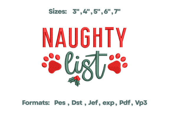 Pet Naughty List Christmas Embroidery Review for Business Use