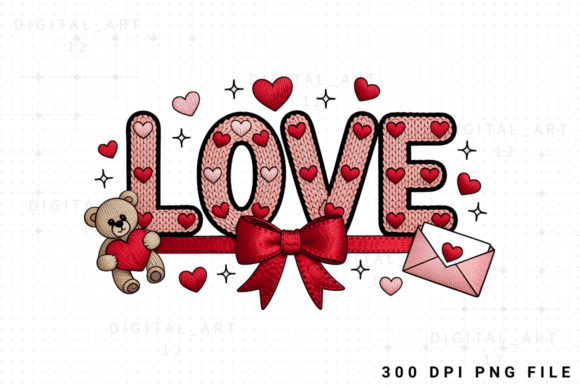 Romantic LOVE Embroidery PNG Design Review for Boutique Apparel
