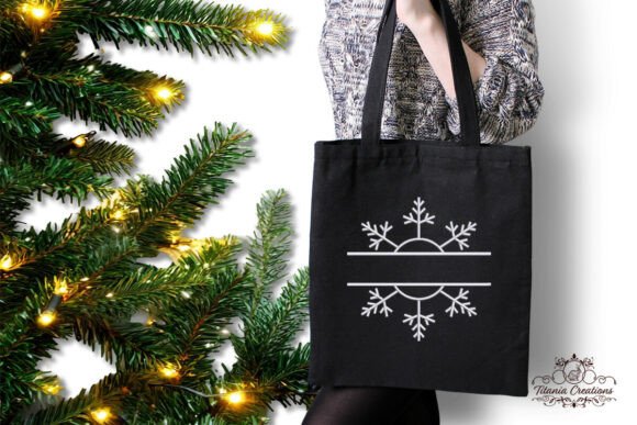 Split Snowflake Embroidery Design Review for Small Business Merch