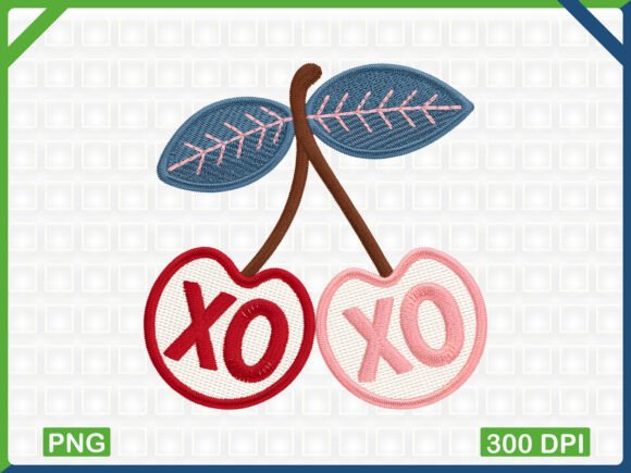 XO Embroidery Cherry Clipart Review for Apparel Projects