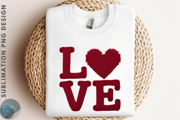 Yarn Faux Embroidery Valentine Day Love Review for Merchandise
